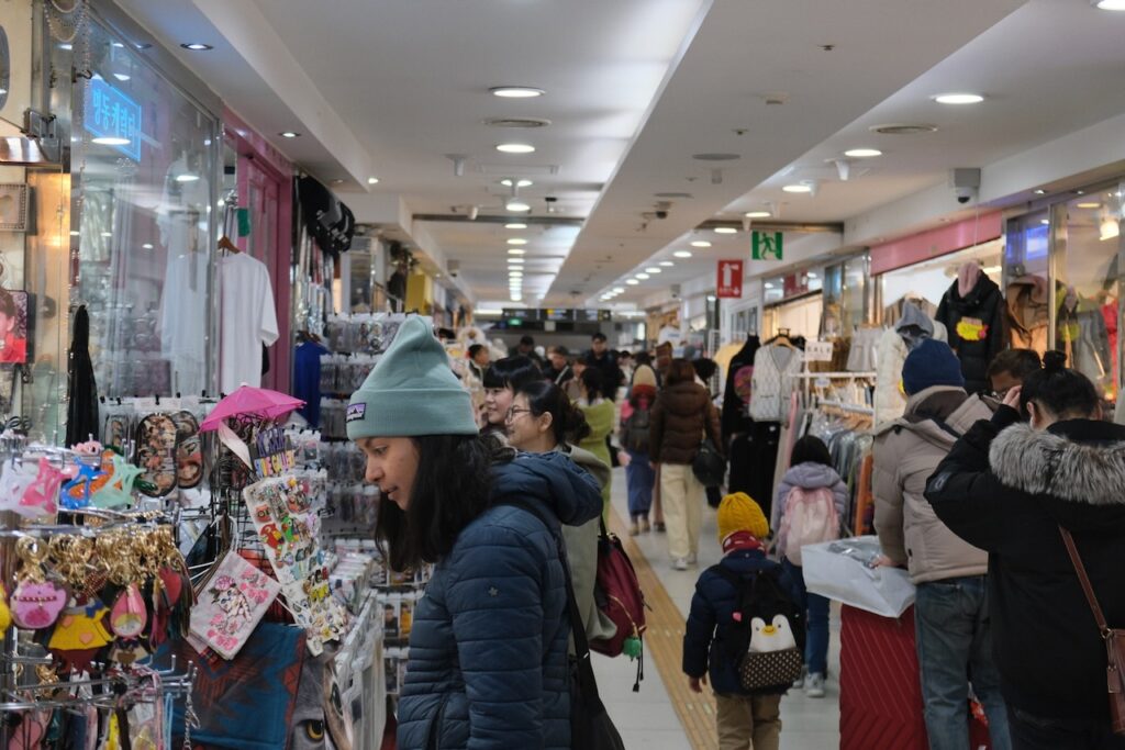 Underground shopping is very common in South Korea